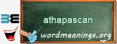 WordMeaning blackboard for athapascan